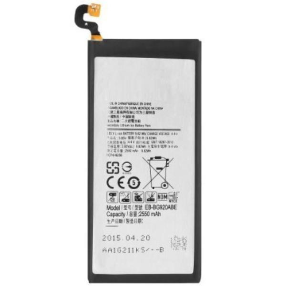 Bateria Per Samsung Galaxy S6 SM-G920 / EB-BG920ABE De 2550mAh