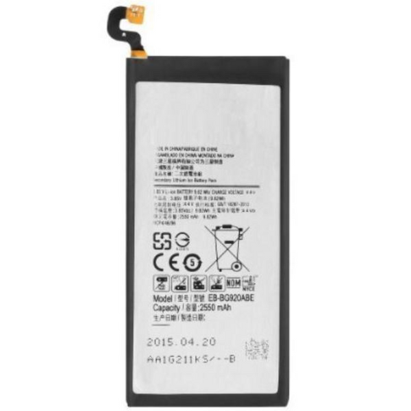 Bateria Para Samsung Galaxy S6 SM-G920 / EB-BG920ABE De 2550mAh