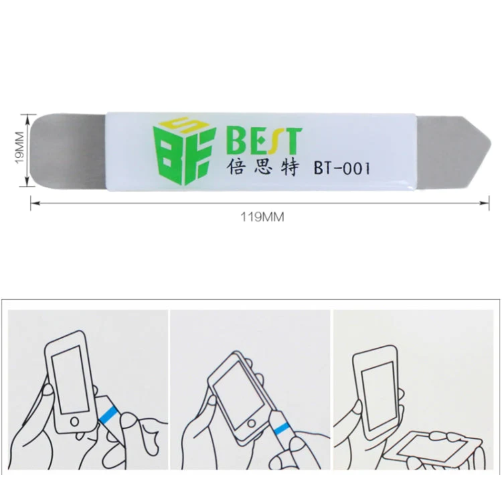 BEST BT-001 Reparación Reparación Herramienta de la Palanca de Apertura para el Teléfono Móvil Elegante de Acero Inoxidable