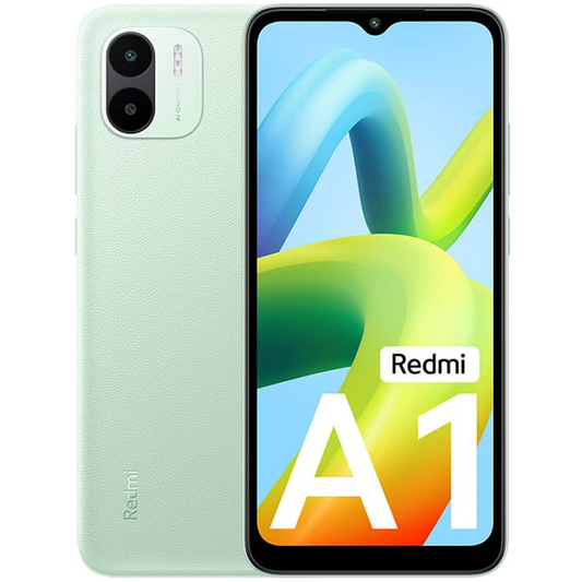 Xiaomi Redmi A1 Smartphone, Pantalla Dot Drop de 6,52", batería de 5000 mAh, cámara de 8 MP, 2+32 GB, Verde Claro