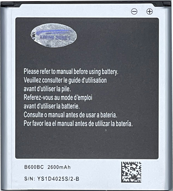 Bateria Para Samsung Galaxy S4 I9500/I9505/I9506, I9295, SM-G7105, I9515 / EB-B600BE / 2600mAh
