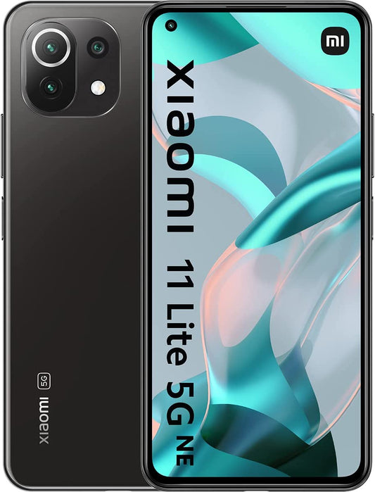 Xiaomi 11 Lite 5G NE - Smartphone con Pantalla de 6,55” DotDisplay FHD+ de 90 Hz, 6+128GB, Qualcomm Snapdragon 778G, Triple cámara de 64MP+8MP+5MP, Batería de 4250mAh, Negro trufa