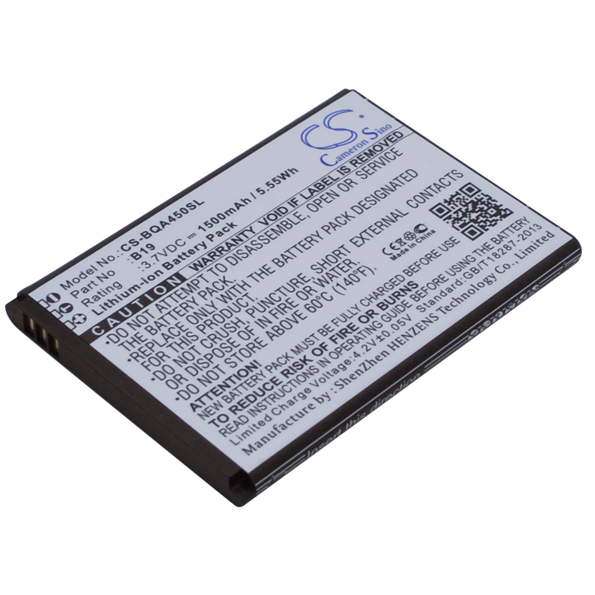 Bateria para BQ Aquaris 4.5 B19, BT-1950-2591500mAh