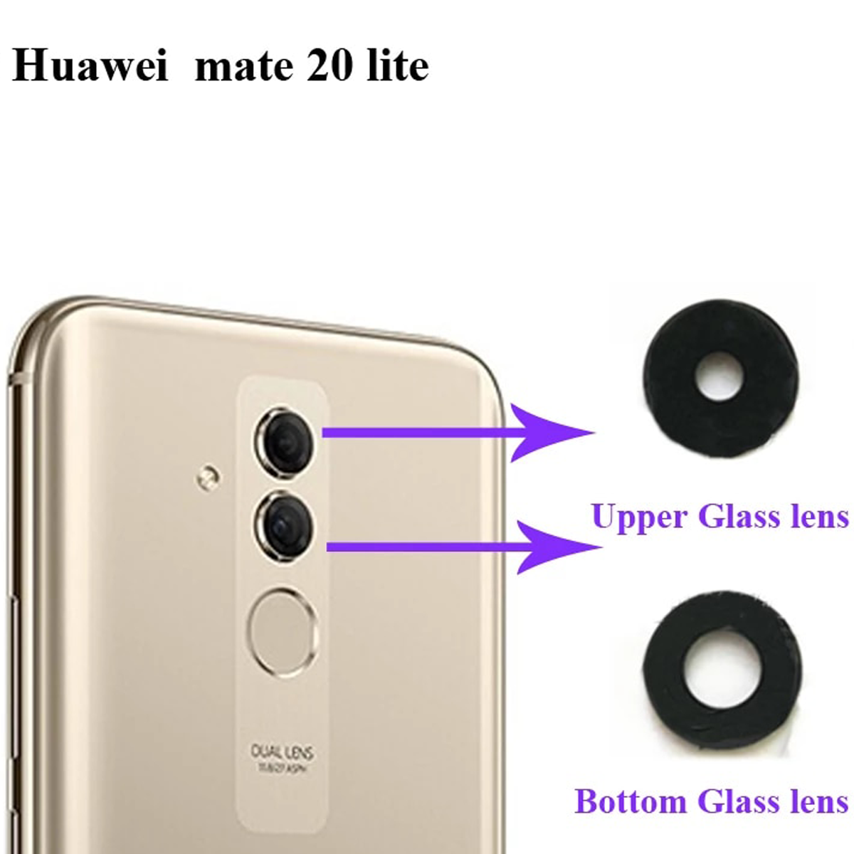 Lent De Camara Del darrere Huawei MATE 20 LITE