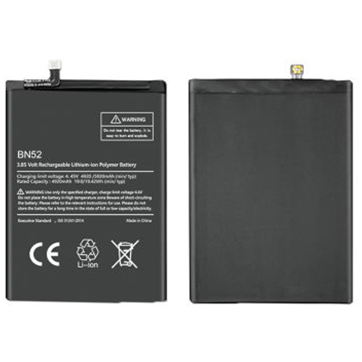 Bateria Per Xiaomi Redmi Note 9 Pro / BN52 5020mAh