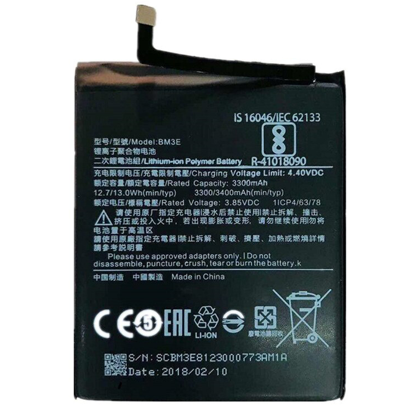 Bateria para Xiaomi Mi 8  Mi8 / BM3E 3300 mAh