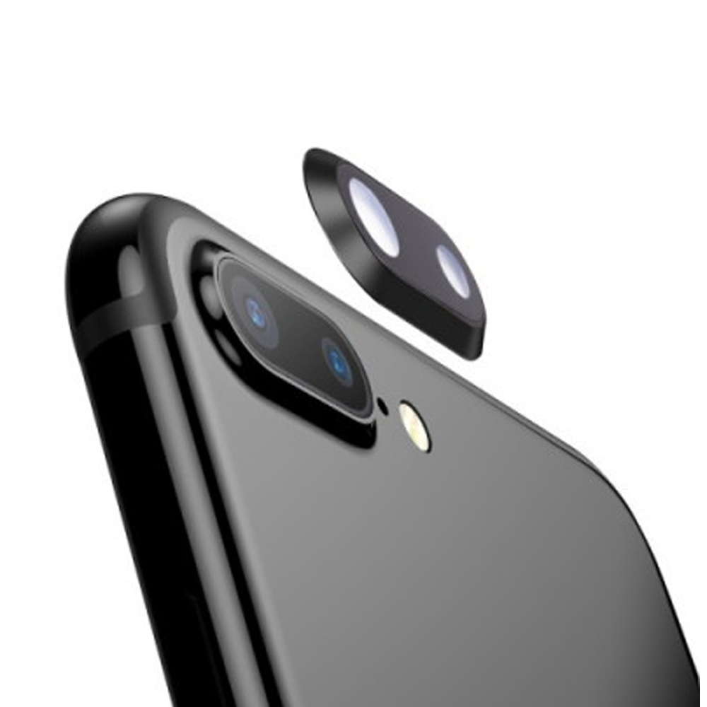 Lente De Camara Trasera Apple Iphone 8 Plus Con Marco Negro