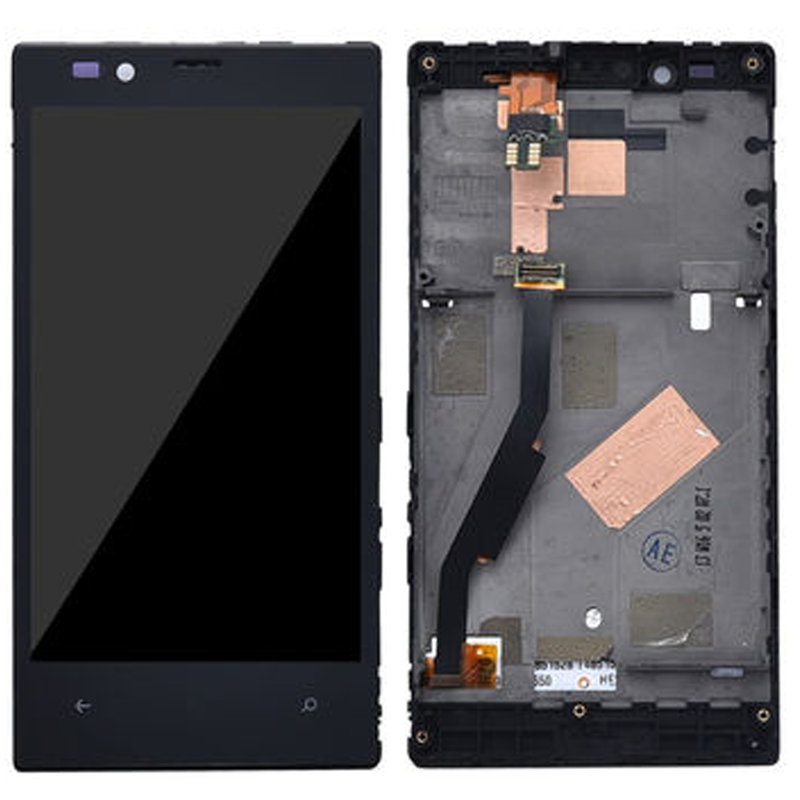 Pantalla Completa para Nokia Lumia N720 Con Marco / Color Negro