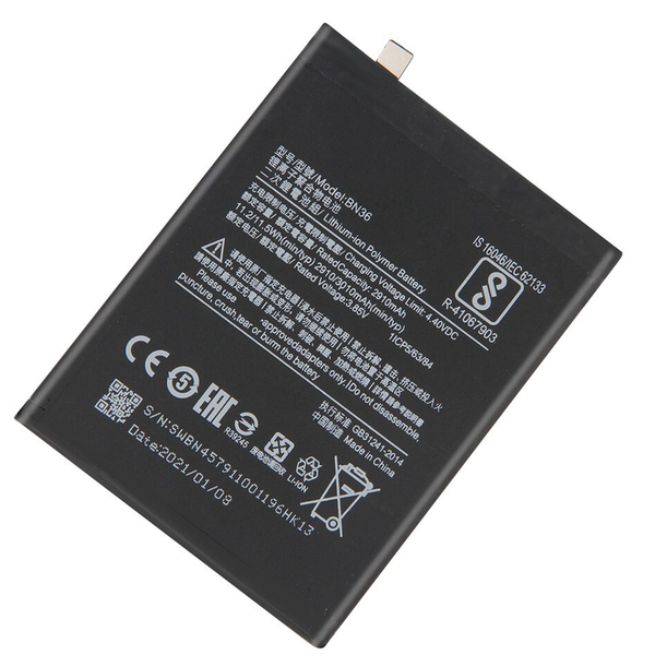Bateria para Xiaomi Mi 6X Mi6X MiA2 Mi A2 / BN36 3010 mAh
