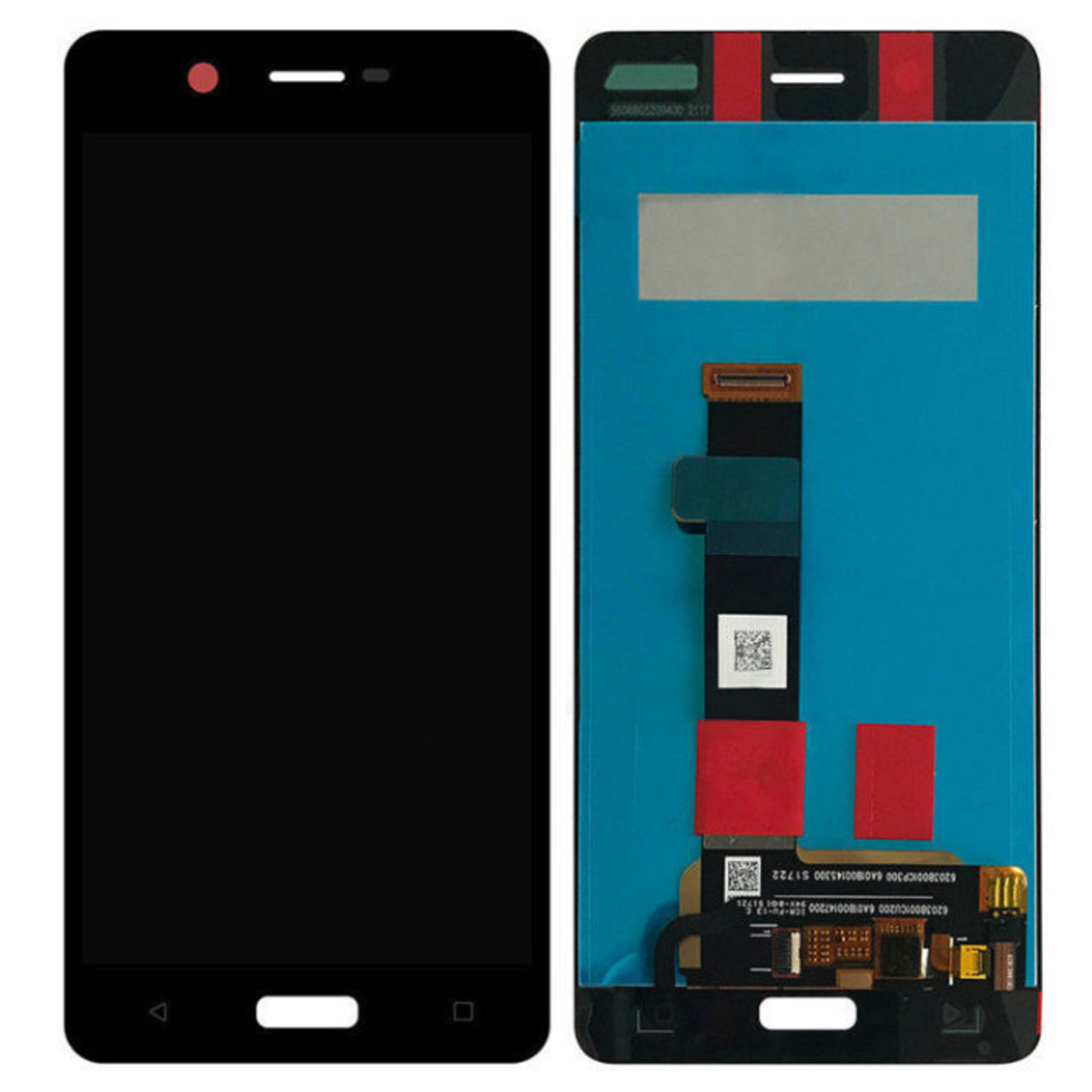 Pantalla Completa para Nokia 5 / Color Negro