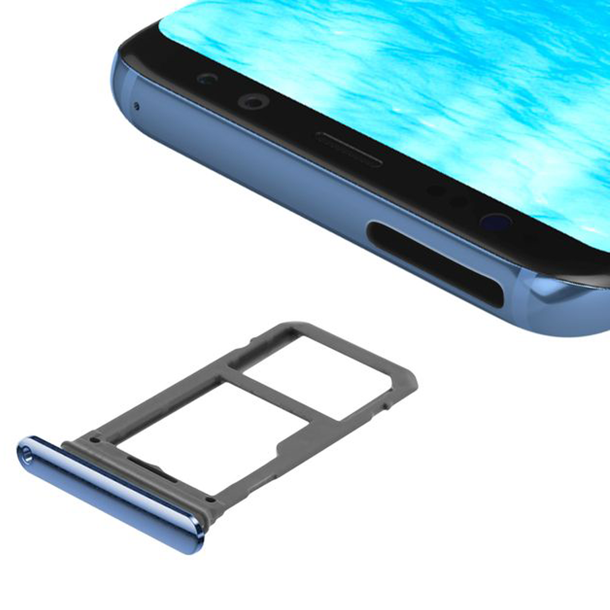 Bandeja Sim Para Samsung Galaxy S8 G950 Color Azul