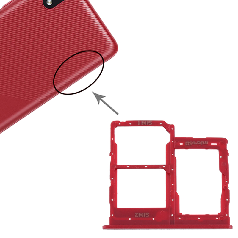 Bandeja Sim Para Samsung Galaxy A41 / Color Rojo